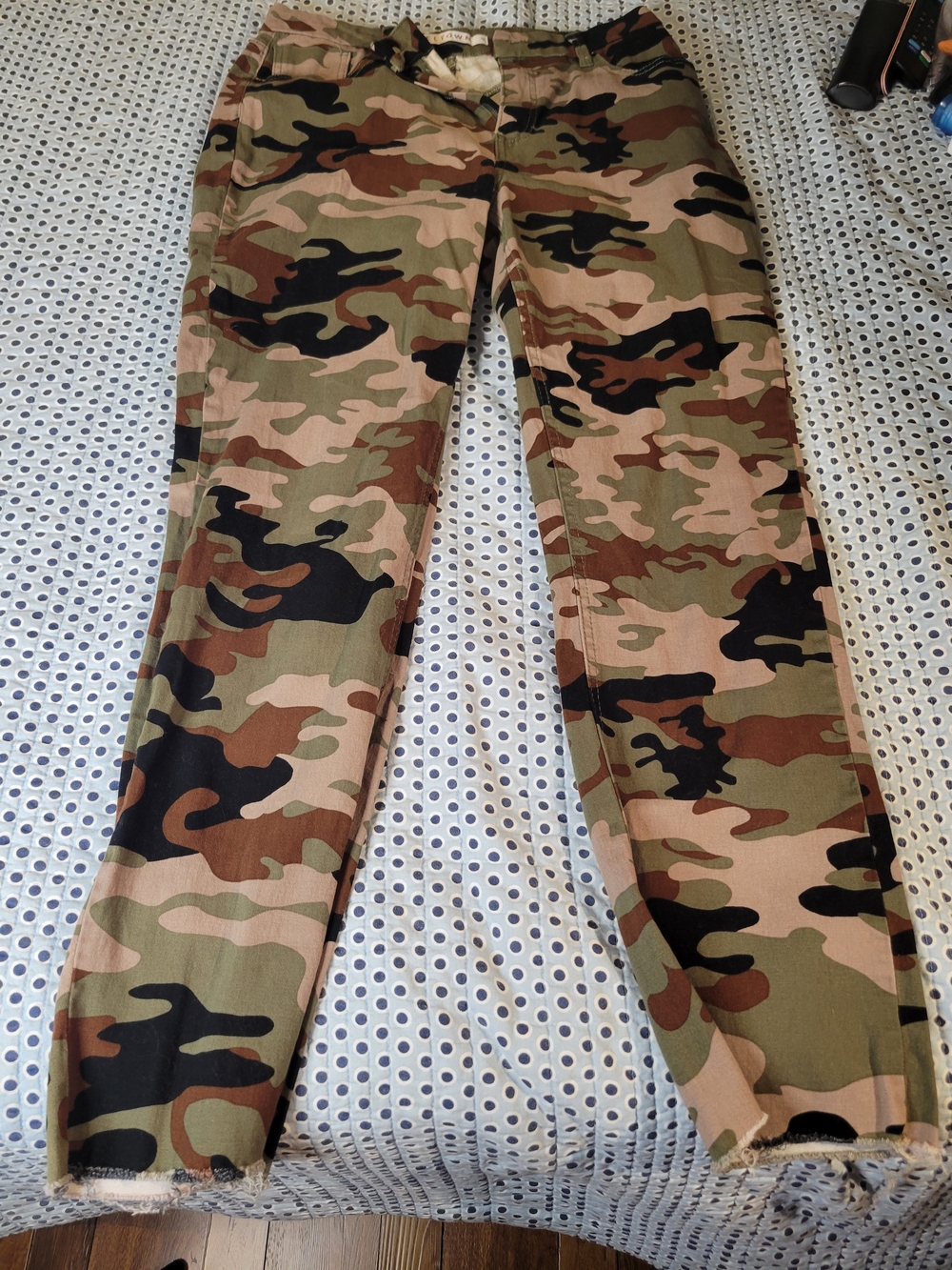 Tinseltown Women's Straight Leg Camo Pants - Green, Brown, Black, Tan